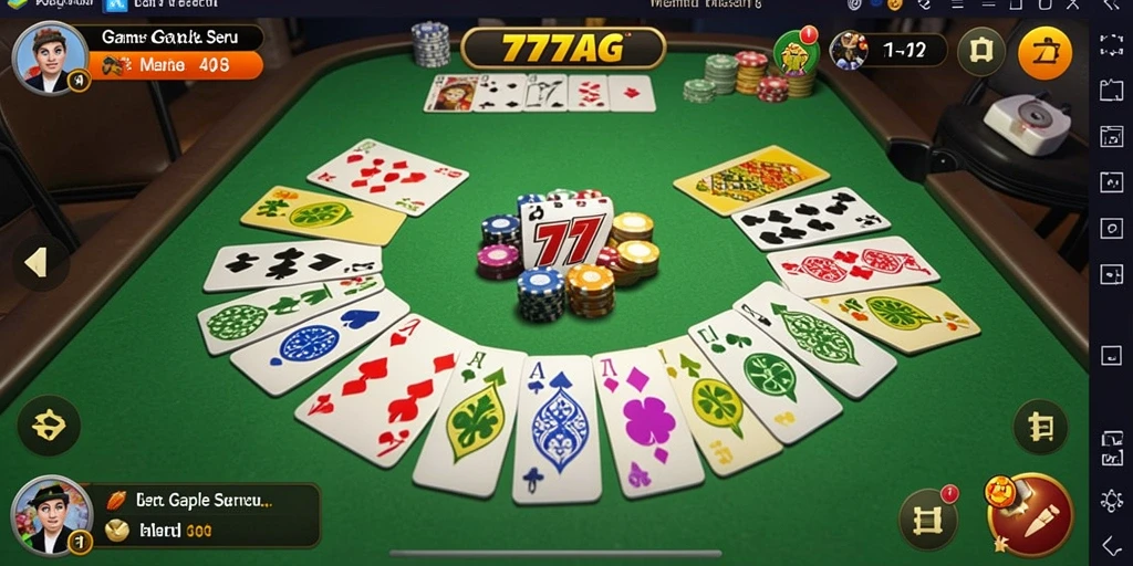Screenshot gameplay seru dari game Gaple 777AG.