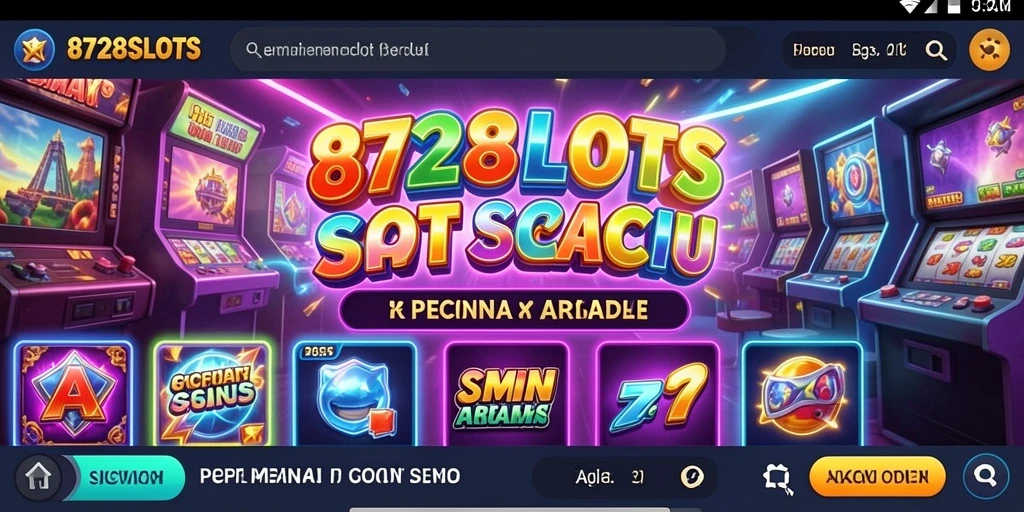 Screenshot dari gameplay seru dalam 8728SLOTS yang menampilkan mesin slot menarik.