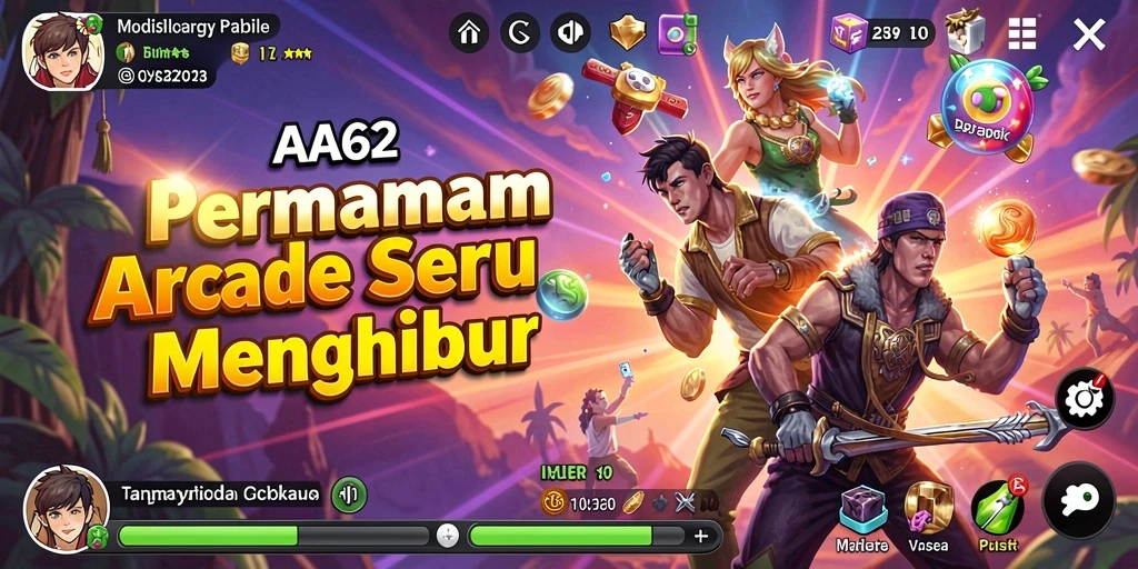 Tampilan gameplay seru yang penuh tantangan dari AA62.