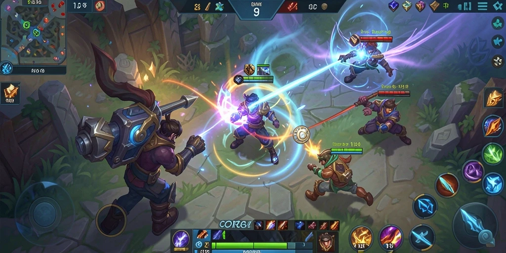 Gameplay seru dan menegangkan dari CORLA188 dalam pertempuran MOBA.