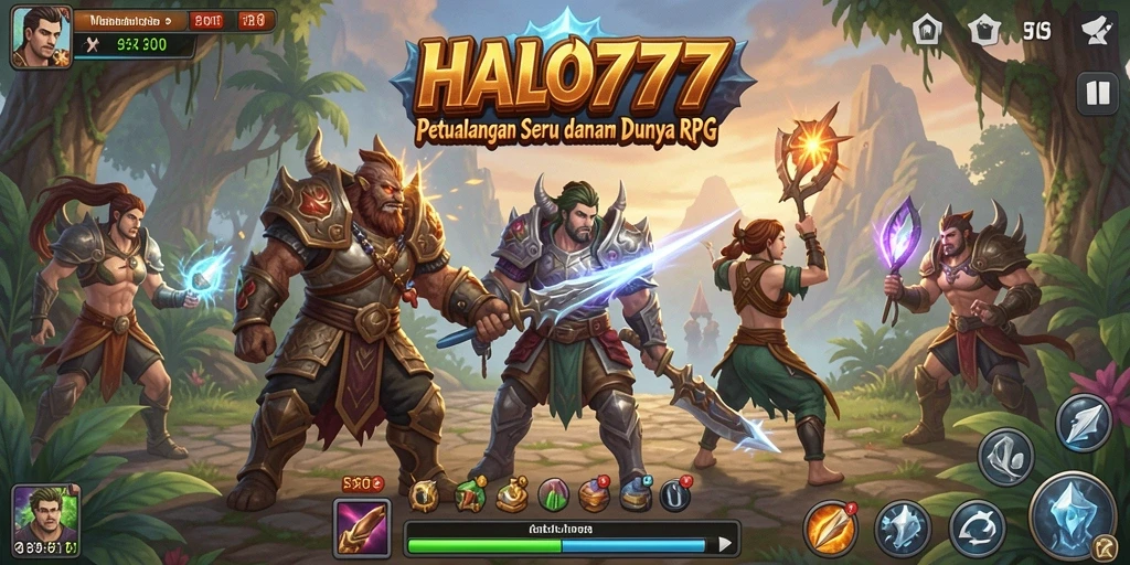 Tampilan menarik dari gameplay HALO777 dengan aksi RPG seru.