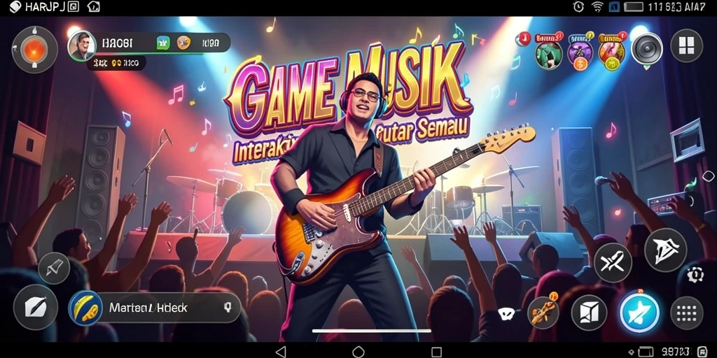 Tampilan gameplay interaktif dari HARAPJP yang penuh warna dan menarik.