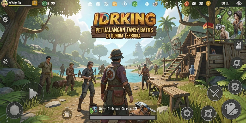 Gameplay Open World IDRKING yang mendebarkan dan penuh petualangan.