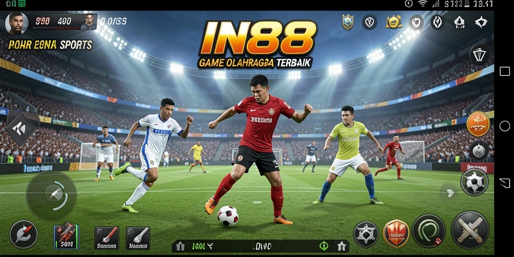 Tangkapan layar gameplay seru dari IN88 yang menampilkan aksi olahraga.