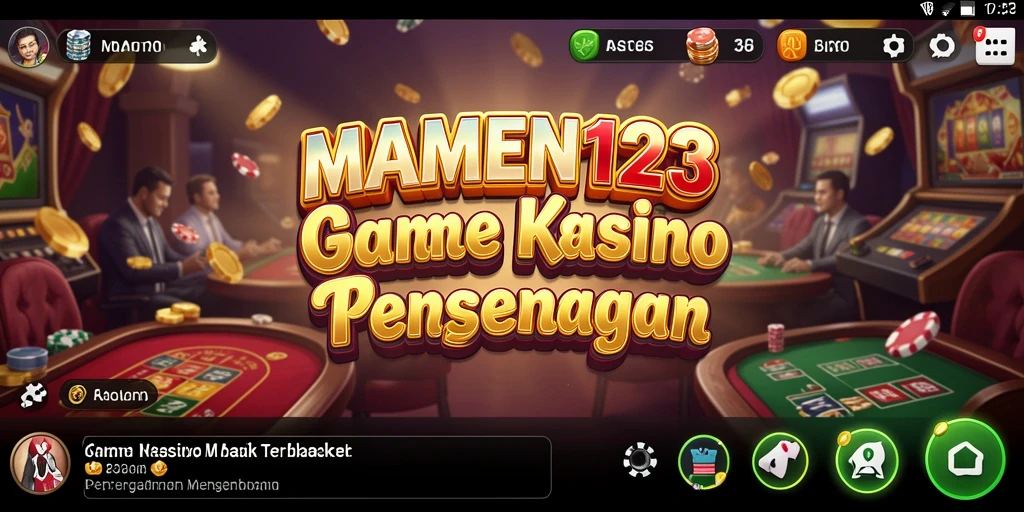 Screenshot MAMEN123 menunjukkan keseruan dalam permainan Kasino.