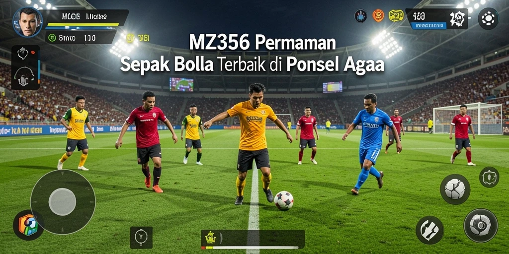 Tampilan menarik dari pertandingan sepak bola dalam MZ356.