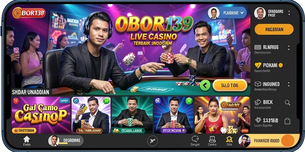 Tampilan gameplay seru di Live Casino OBOR138.
