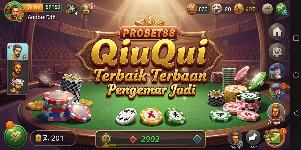 Screenshot PROBET88 menampilkan momen seru saat bermain QiuQiu.