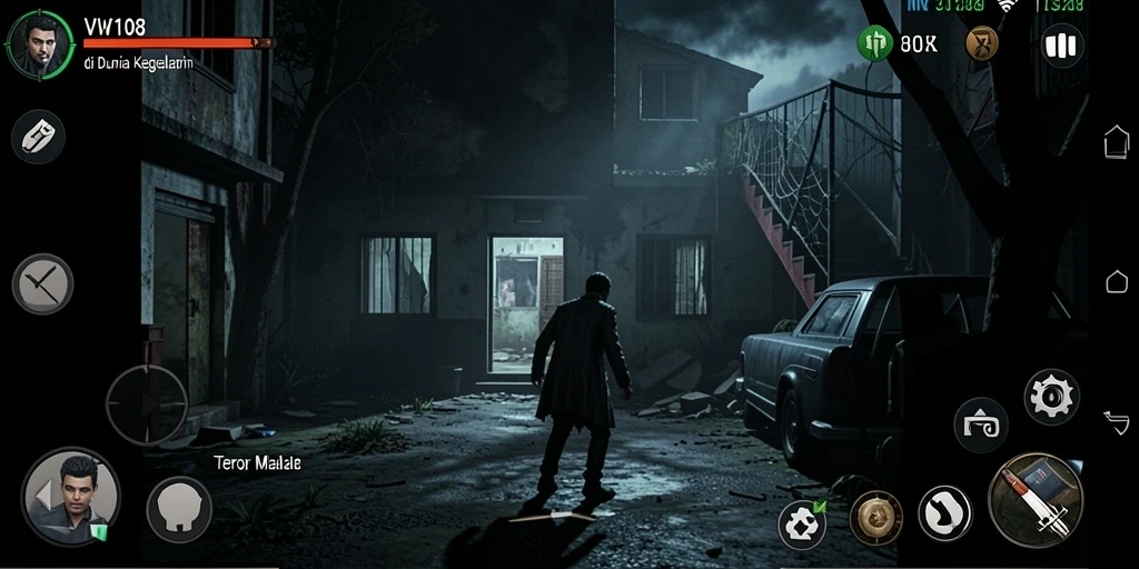 Gameplay VW108 yang menakutkan dan mendebarkan saat menjelajahi kegelapan.