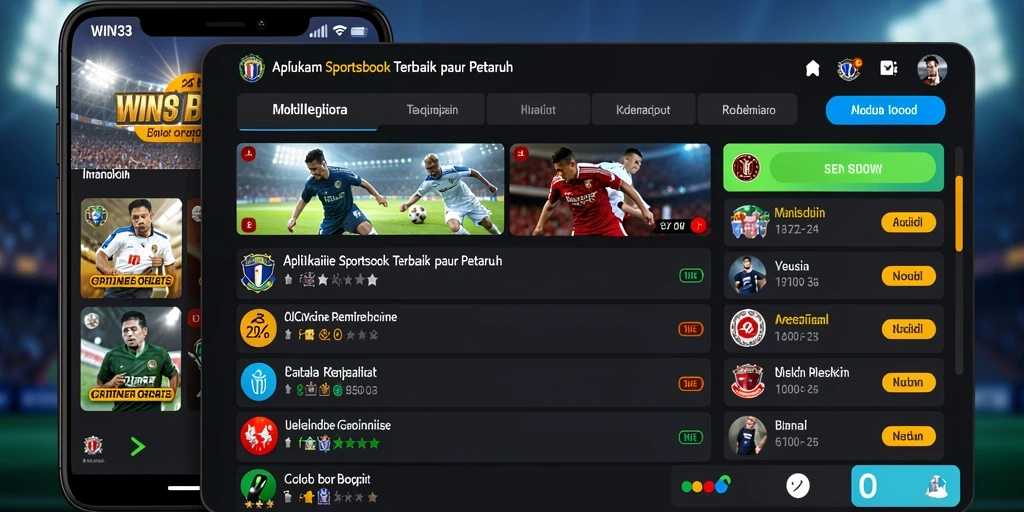 Tampilan gameplay Sportsbook yang menarik dan interaktif.