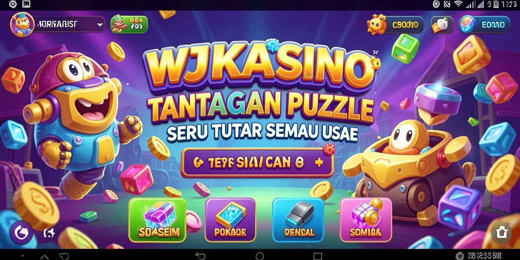 Tampilan gameplay Puzzle WJKASINO yang menantang dan interaktif.