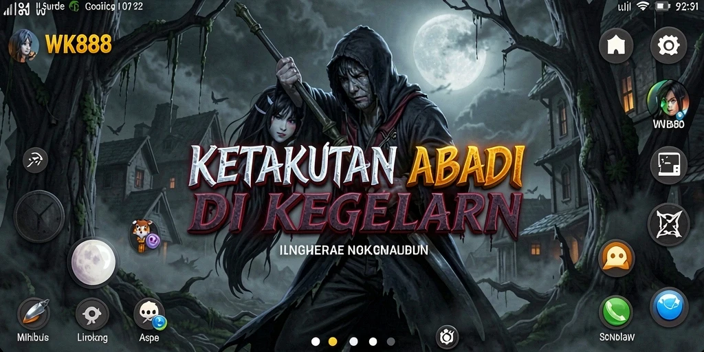 Tangkapan layar dari gameplay menegangkan di WK888.